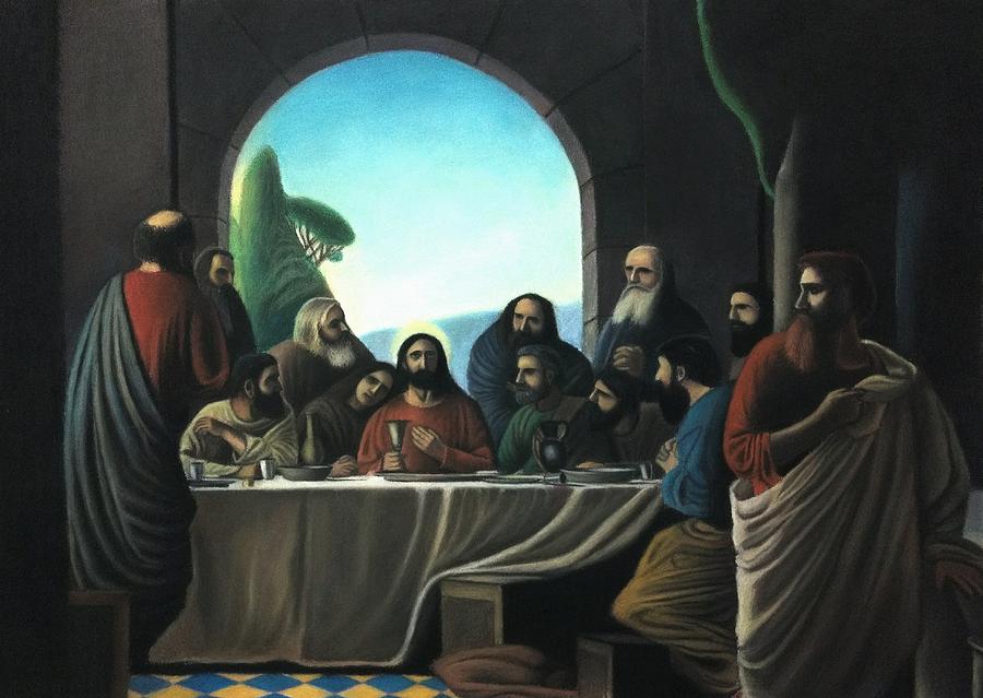The Last Supper Pastel by Vishvesh Tadsare - Fine Art America