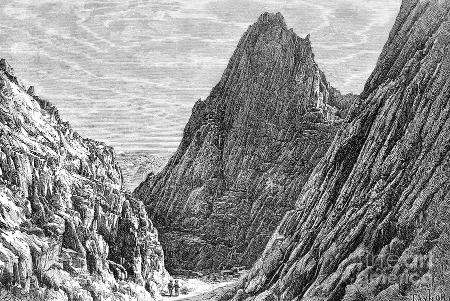 The Lataband Pass, Afghanistan Drawing by Print Collector
