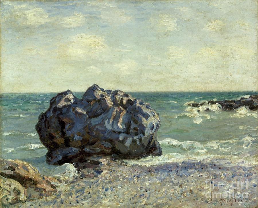 The Laugland Bay, Rock, 1897 By Alfred Sisley Painting by Alfred Sisley