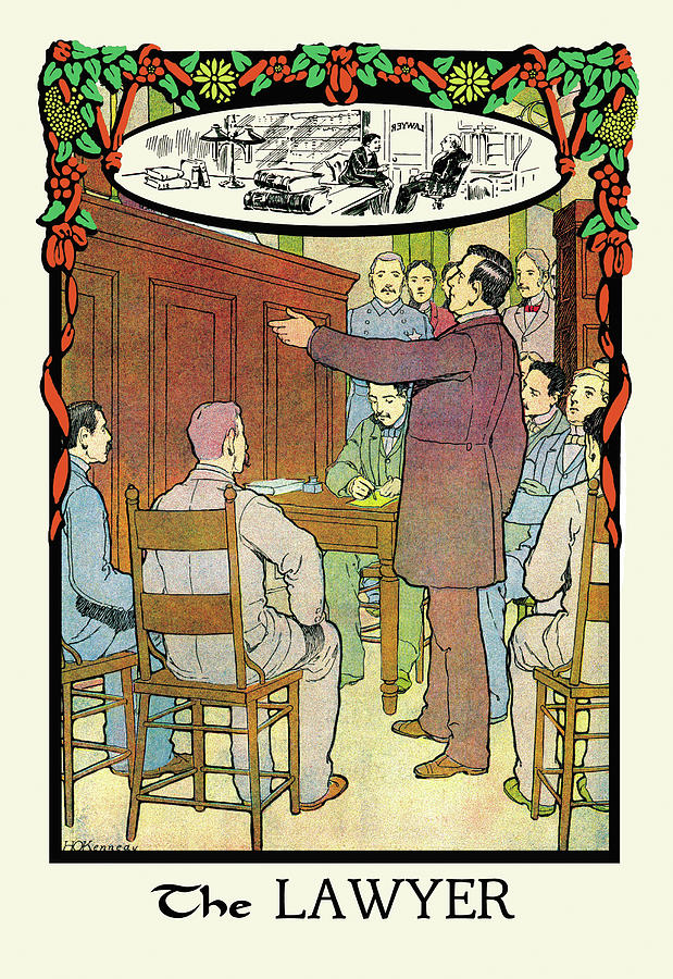 The Lawyer Painting by H.O. Kennedy The Lawyer Painting by H.O. Kennedy