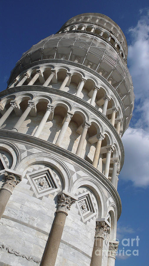 Romanesque Photograph - The Leaning Tower Of Pisa Photo by Unknown