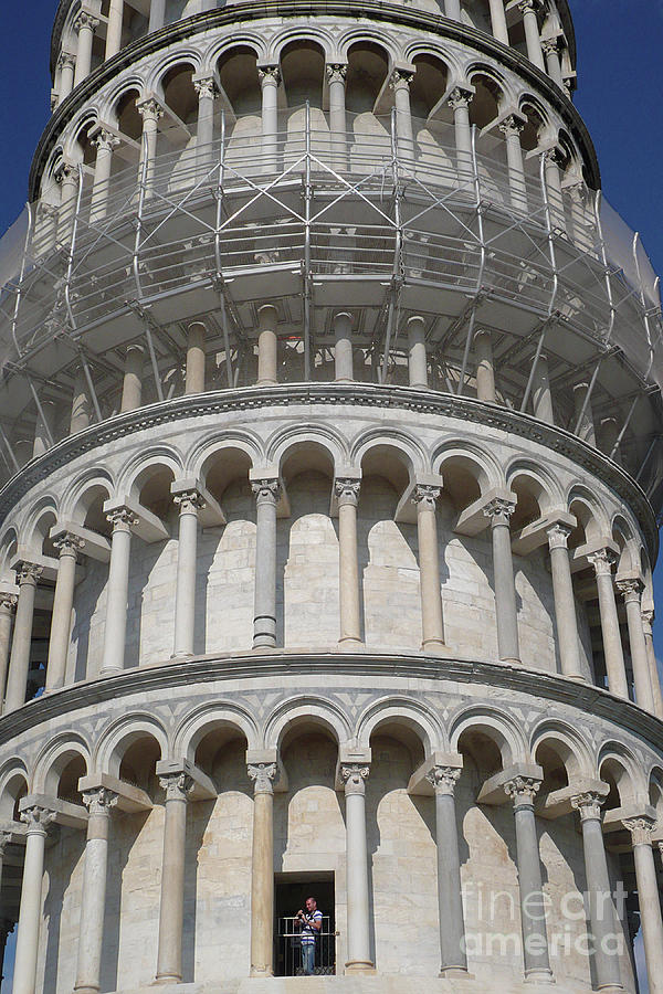 Romanesque Photograph - The Leaning Tower Pisa by Unknown