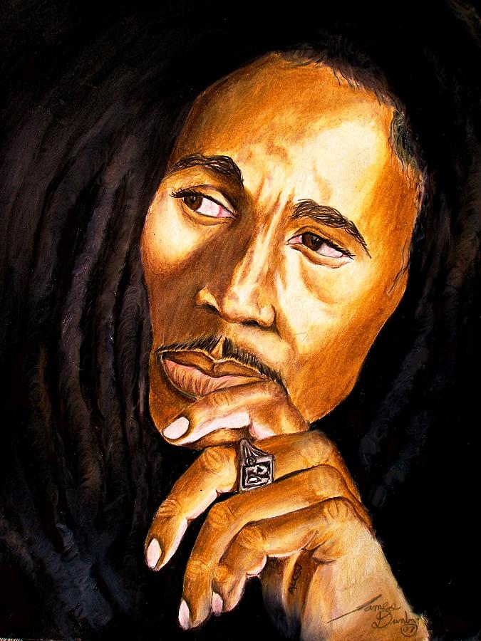 The Legend Bob Marley Drawing by James Dunbar