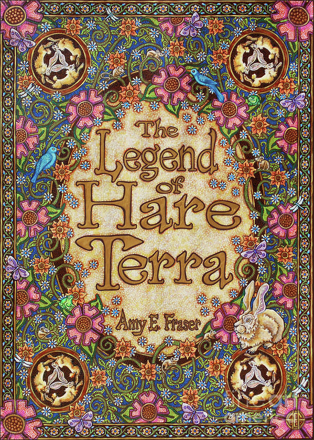 The Legend of Hare Terra - Title Page 1 Painting by Amy E Fraser The Legend of Hare Terra - Title Page 1 Painting by Amy E Fraser