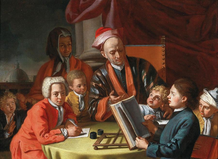 The Lesson Painting by Giuseppe Bonito - Fine Art America