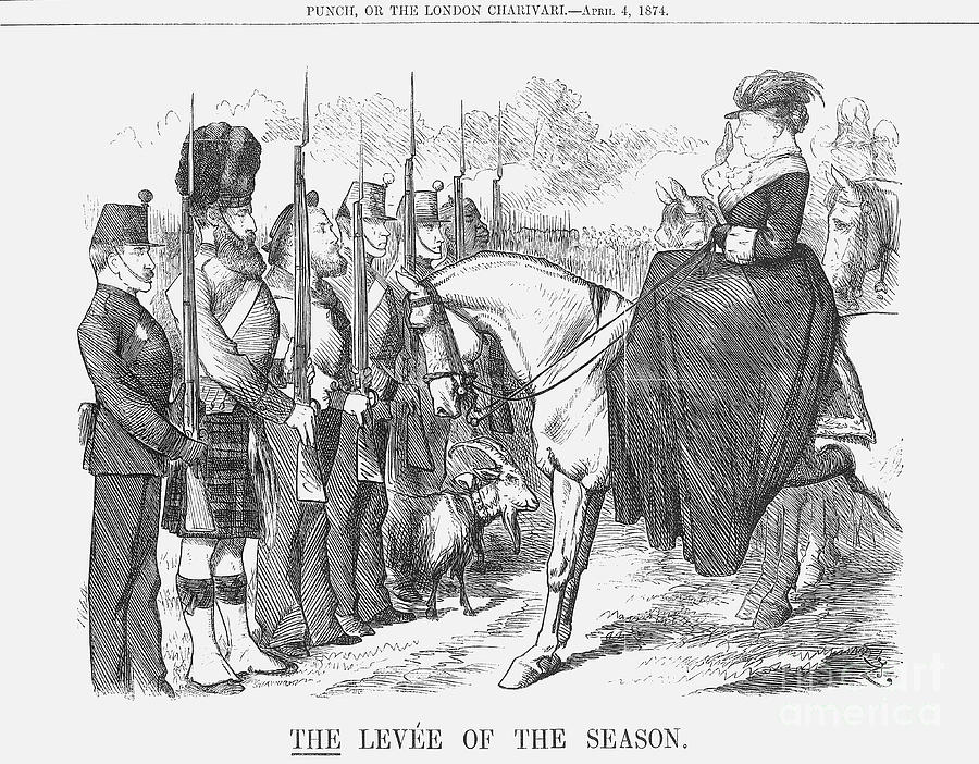 The Levée Of The Season, 1874. Artist Drawing by Print Collector