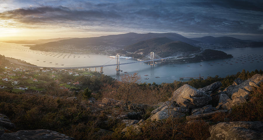 The Light That Caresses The Vigo Estuary Photograph by Jose Manuel Martin