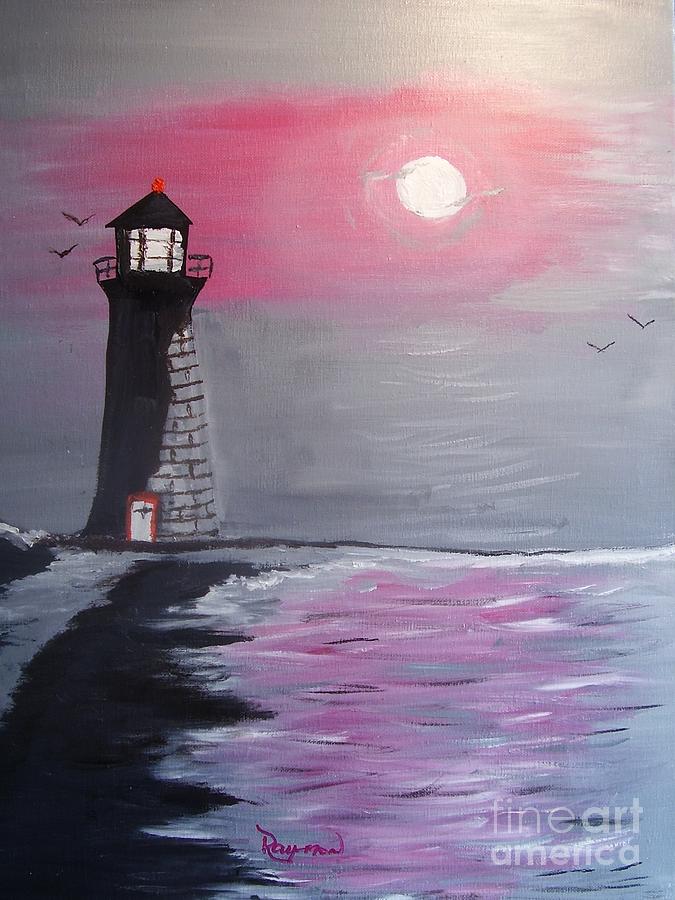 The Lighthouse - 109 Painting by Raymond G Deegan