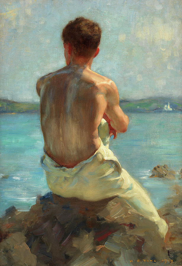 Henry Scott Tuke Painting - The Lighthouse, 1919 by Henry Scott Tuke