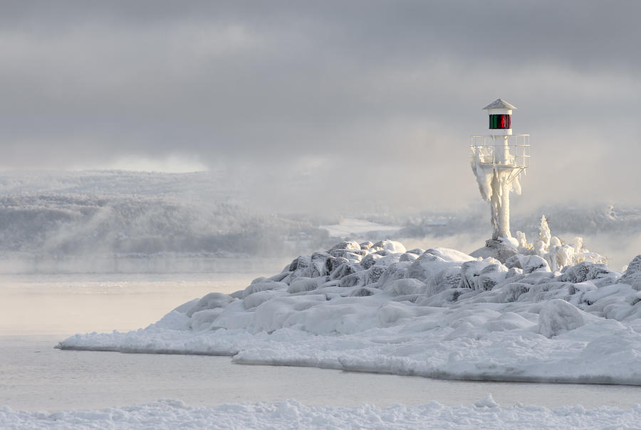 Winter Photograph - The Lighthouse by Anders Gunnarsson