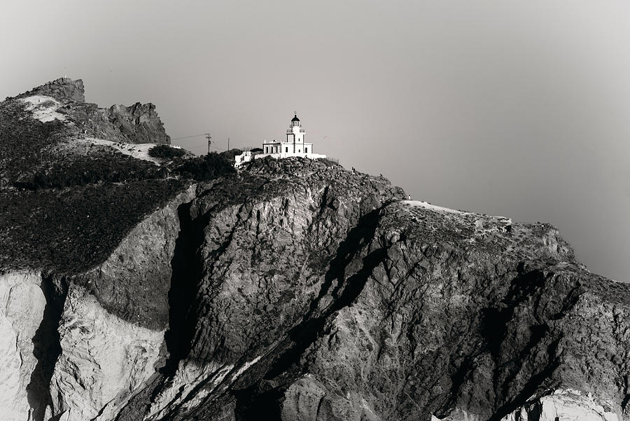 Landscape Photograph - The Lighthouse Of Santorini by Vito Muolo