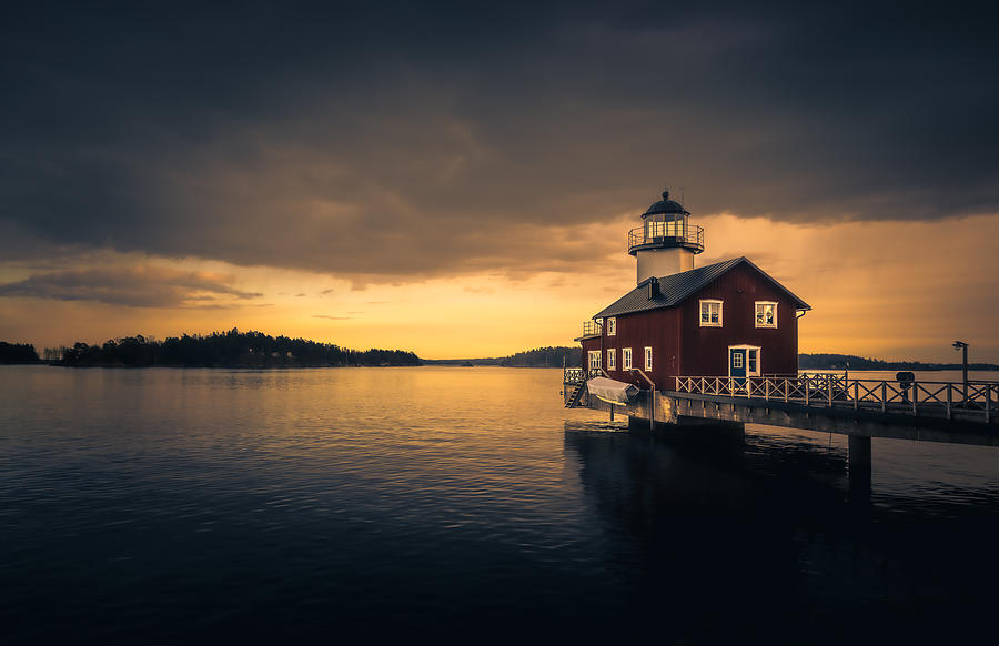 Sunset Photograph - The Lighthouse by Stephanie Kleimann