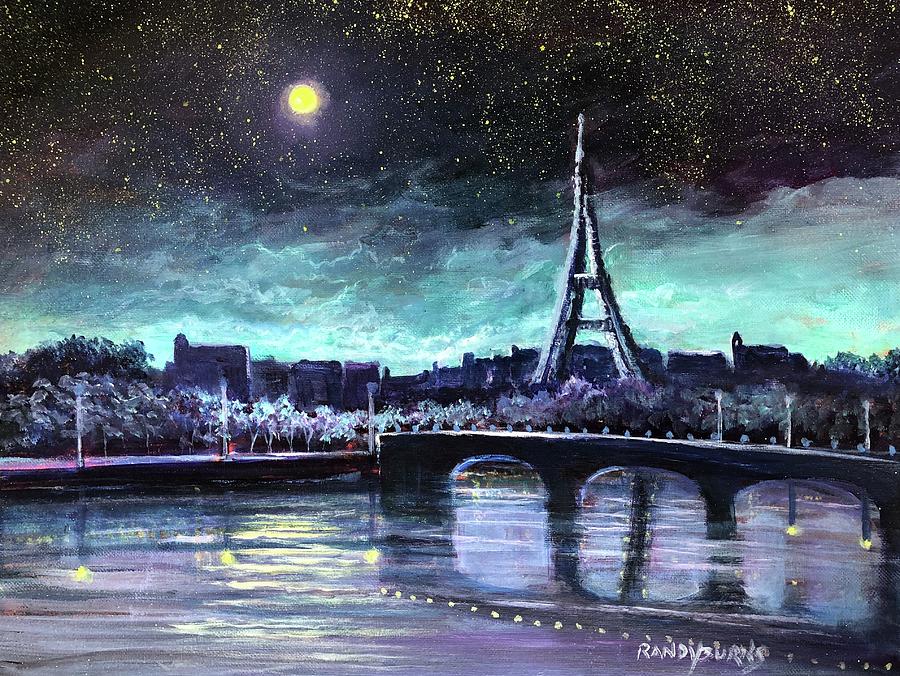 The Lights of Paris Painting by Rand Burns