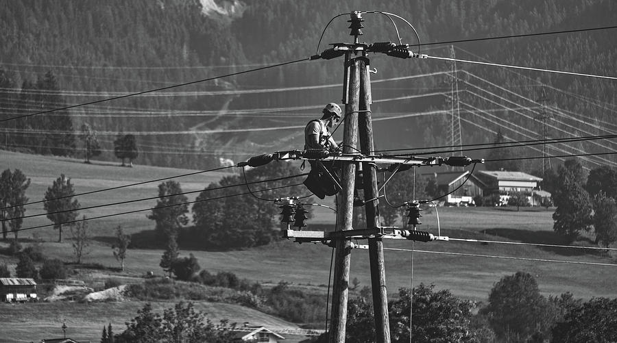 The Lineman Photograph by Mountain Dreams