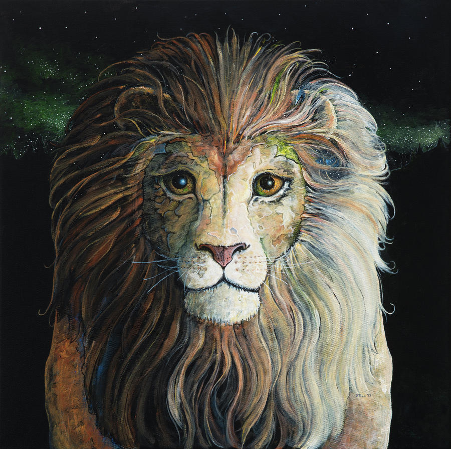 The Lion Painting by Jamin Still - Fine Art America