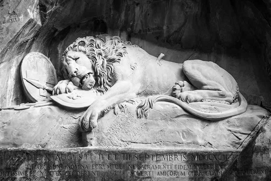 The Lion of Lucerne Photograph by Mary Lee Dereske
