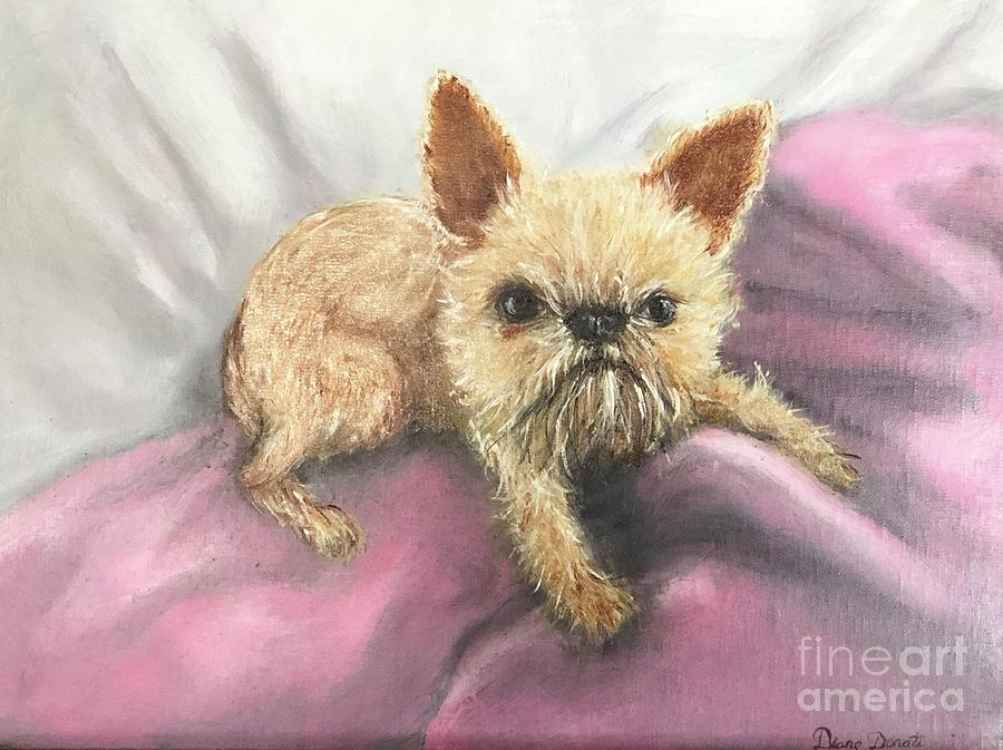 Dog Painting - The Little Beastie by Diane Donati