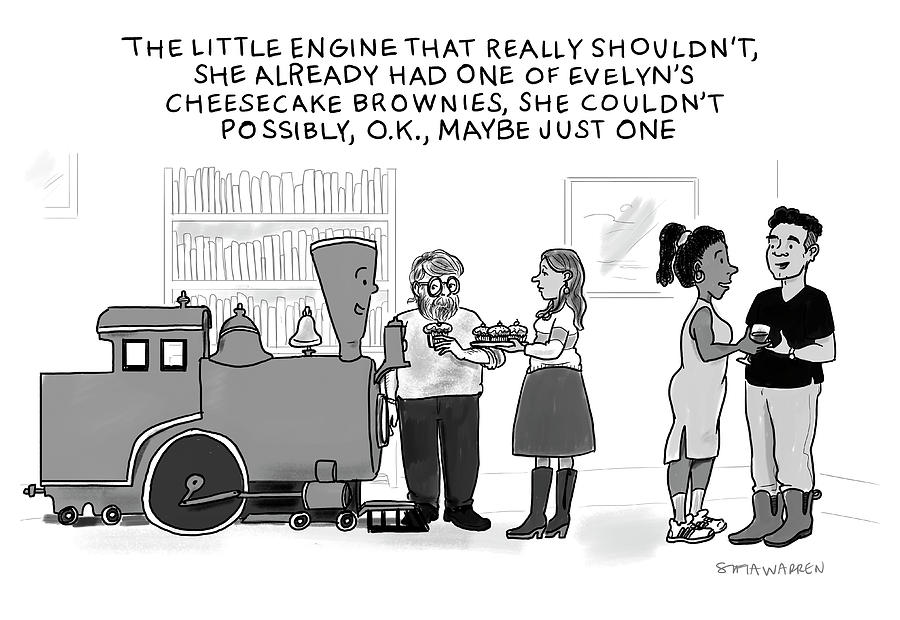 The Little Engine Drawing by Sofia Warren