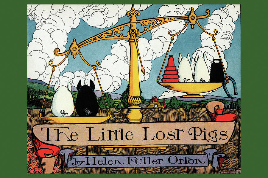 The Little Lost Pigs Painting by Luxor Price | Pixels