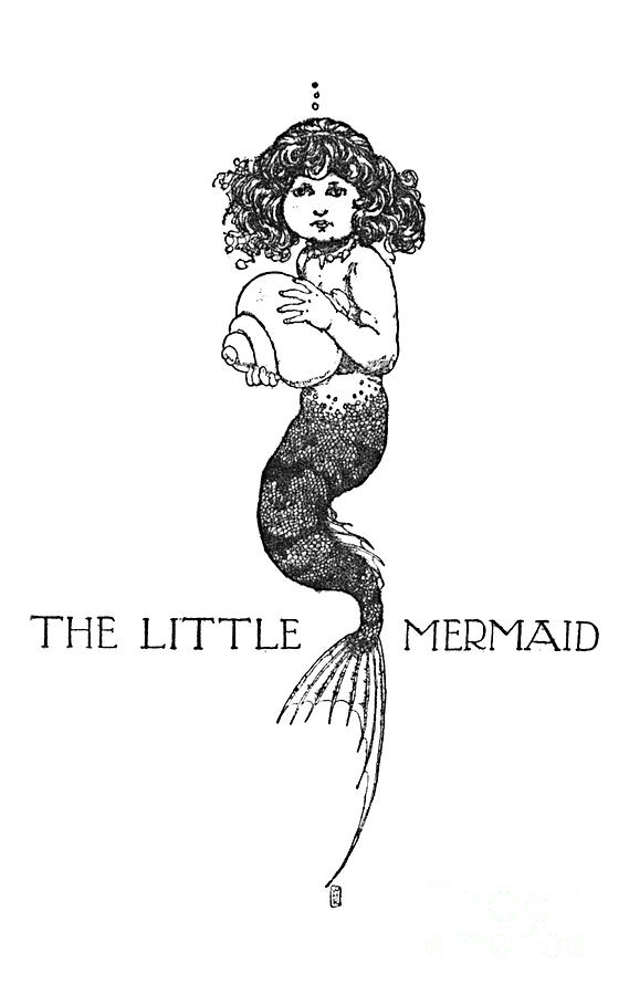 The Little Mermaid C1930 Drawing by Print Collector