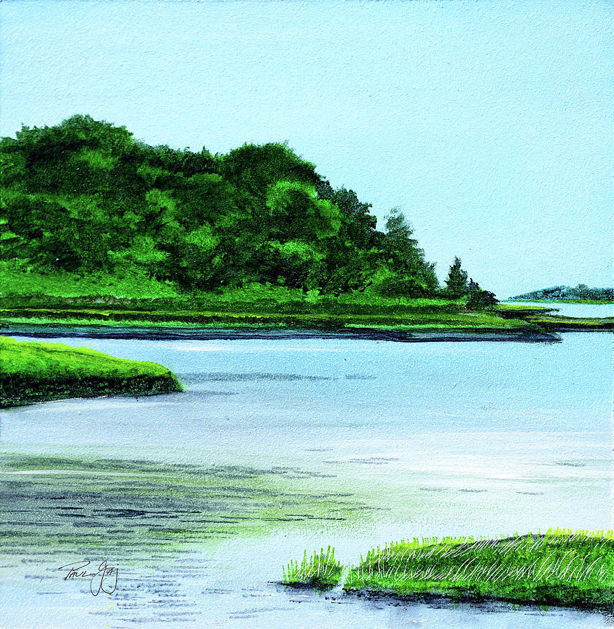 The Little River Gloucester, MA Painting by Paul Gaj