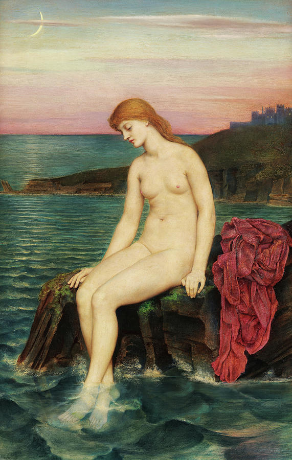 Evelyn De Morgan Painting - The Little Sea Maid, 1888 by Evelyn De Morgan Evelyn De Morgan Painting - The Little Sea Maid, 1888 by Evelyn De Morgan