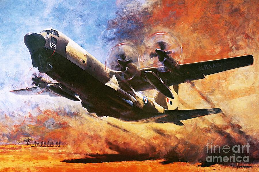 The Lockheed Hercules Painting by Graham Coton