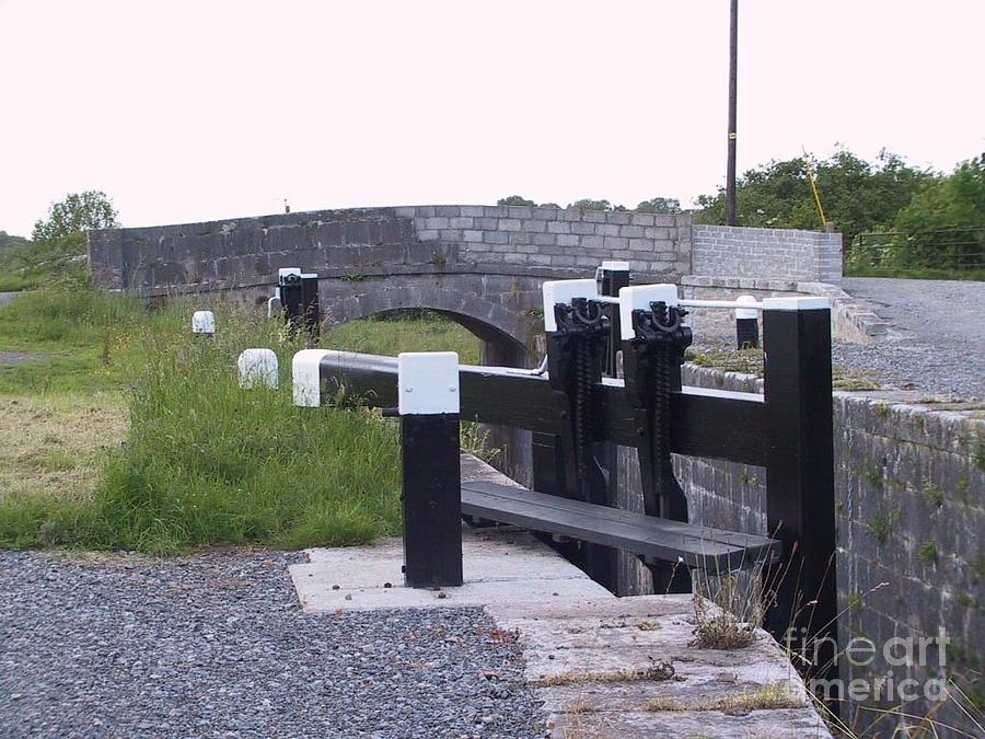 The Locks at Cloondara, Co. Longford Painting by Val Byrne