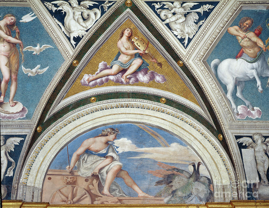 The loggia Della Galatea Painting by Sebastiano Del Piombo
