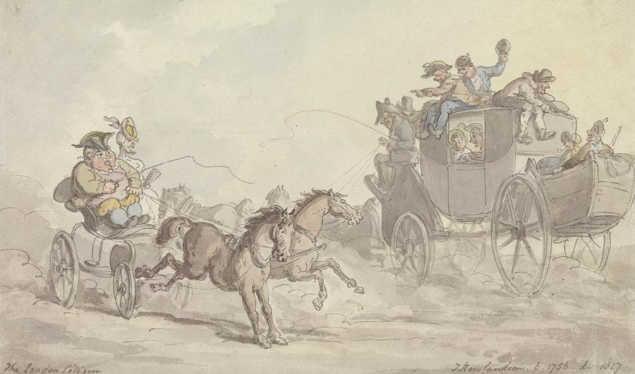 The London Citizen Drawing by Thomas Rowlandson
