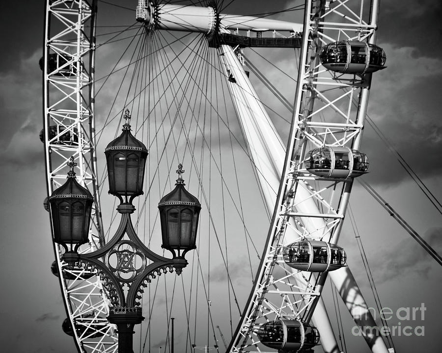 London Eye Photograph - The London eye by Delphimages London Photography