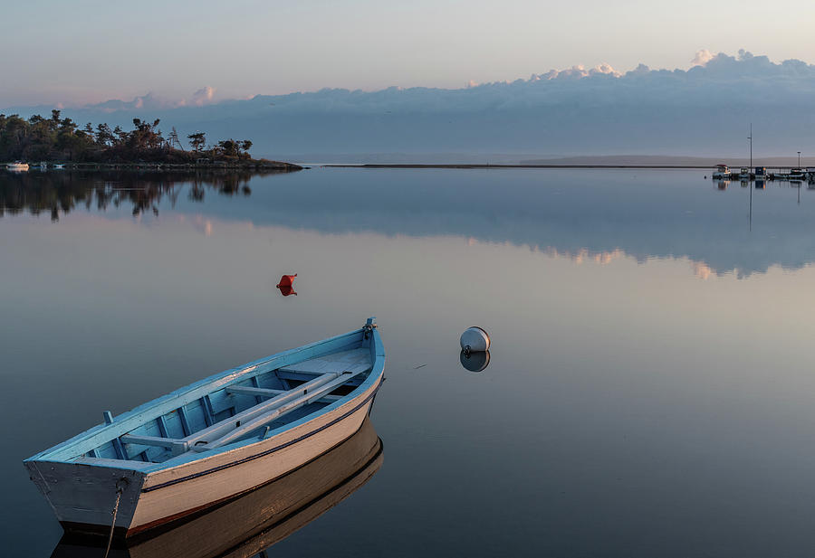 The lonely boat Photograph by Sergey Simanovsky