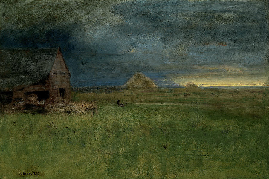 The Lonely Farm, Nantucket Painting by George Inness
