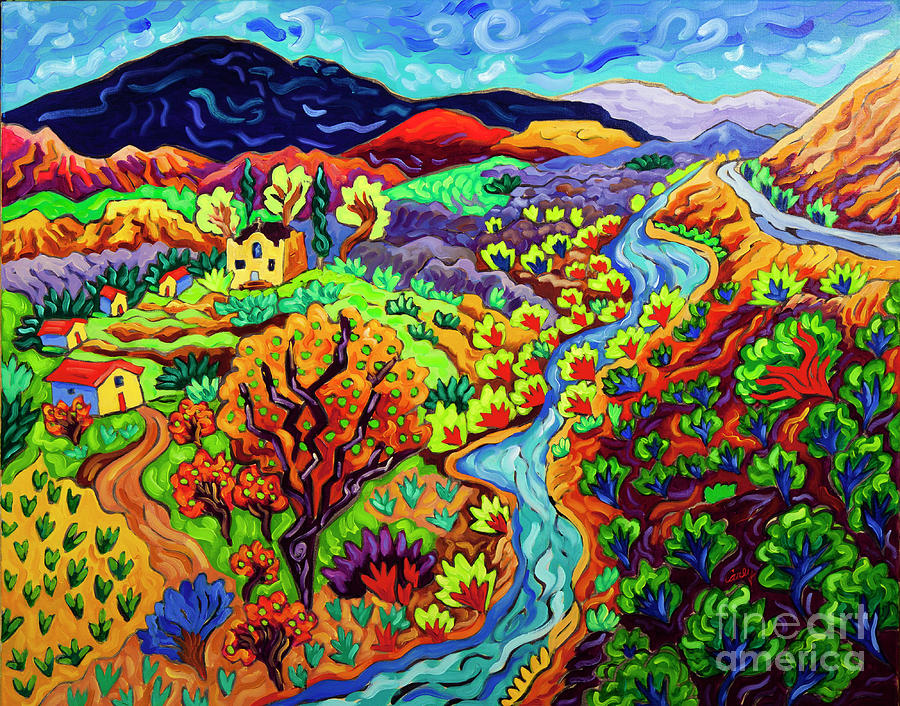 The Long and Winding River Painting by Cathy Carey