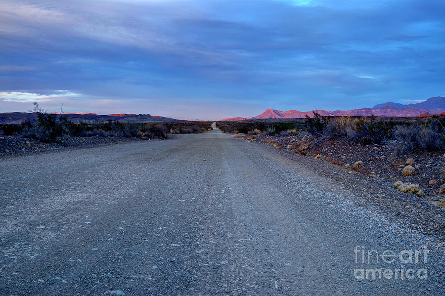 Dirt Photograph - The long dirt road by Joe Sparks Dirt Photograph - The long dirt road by Joe Sparks