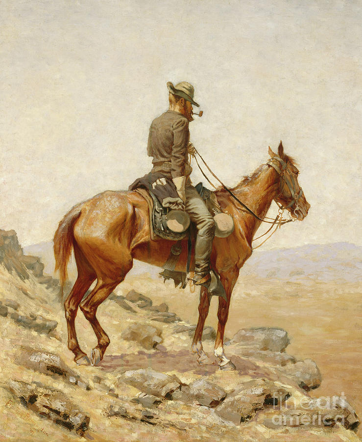 The Lookout, 1887  Painting by Frederic Remington