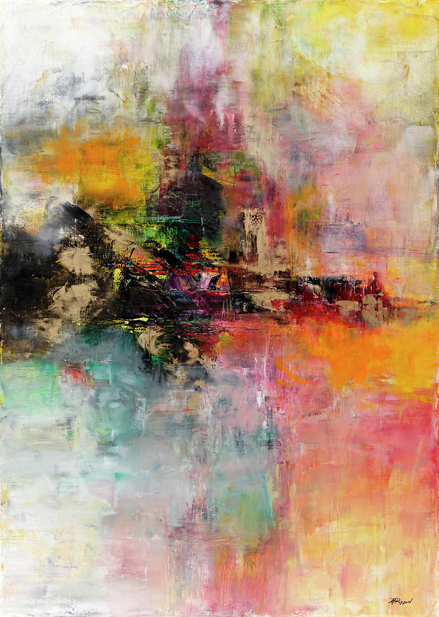 Abstract Painting - The Lost City by Aleta Pippin