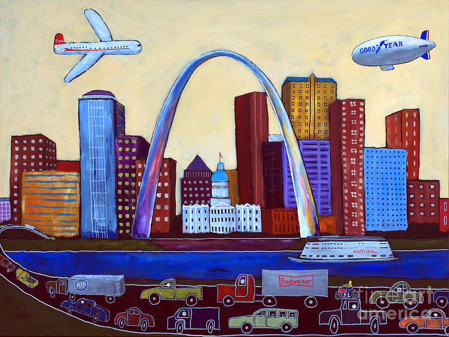 Architecture Painting - The Lou by David Hinds