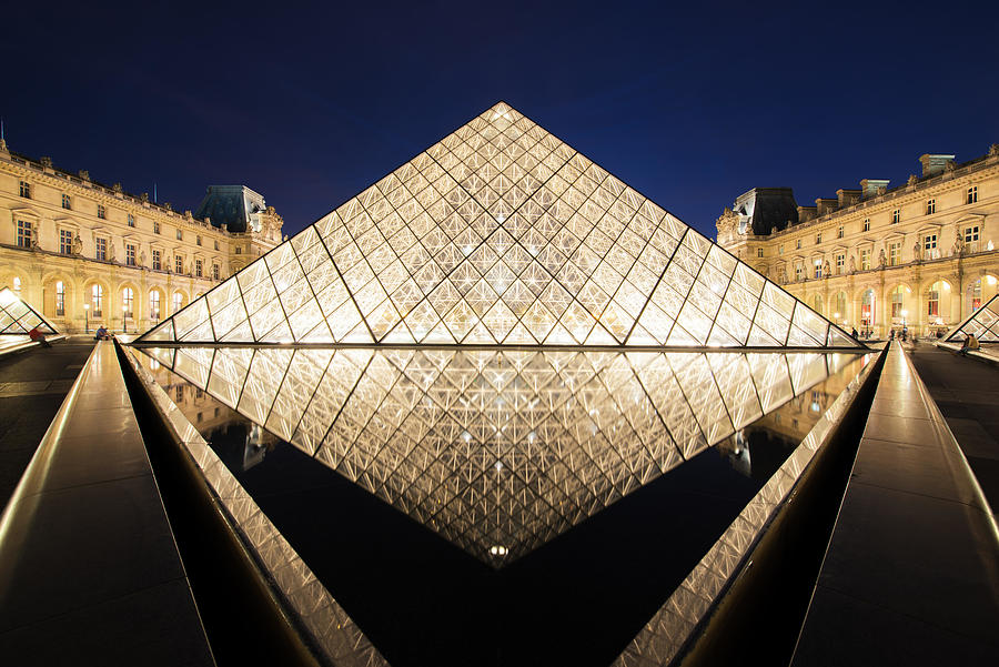 Architecture Photograph - The Louvre Museum Is One Of The Worlds by Prasit Rodphan