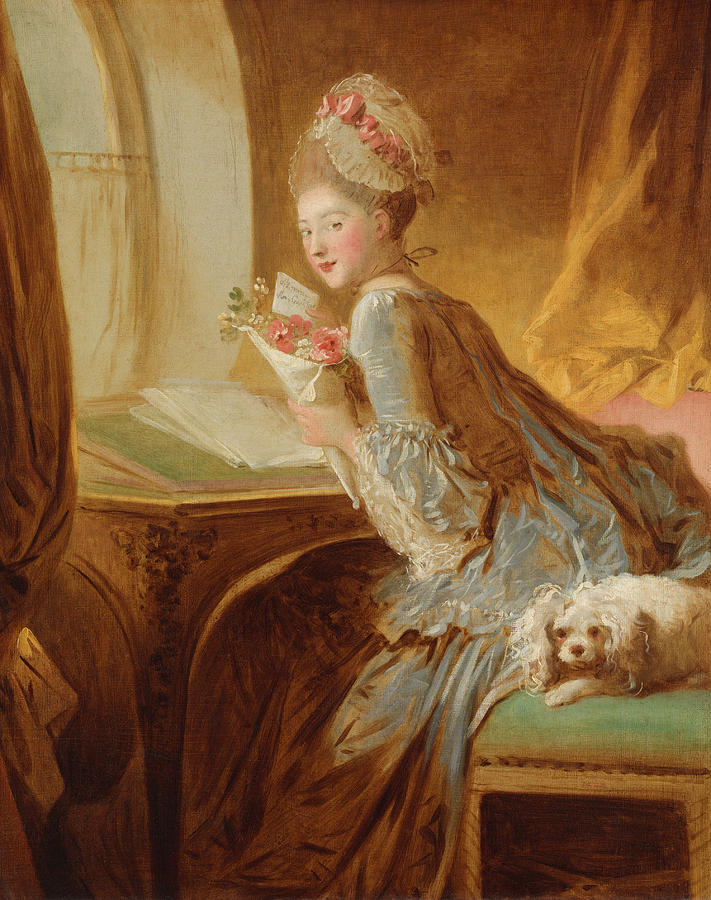 The Love Letter, early 1770s Painting by Jean-Honore Fragonard