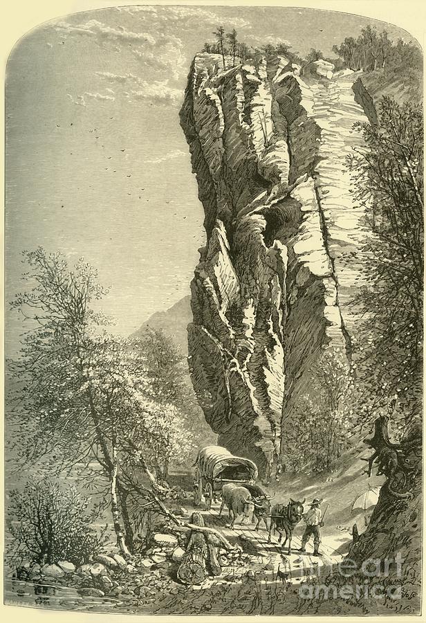 The Lovers Leap - At Early Sunrise 1 Drawing by Print Collector