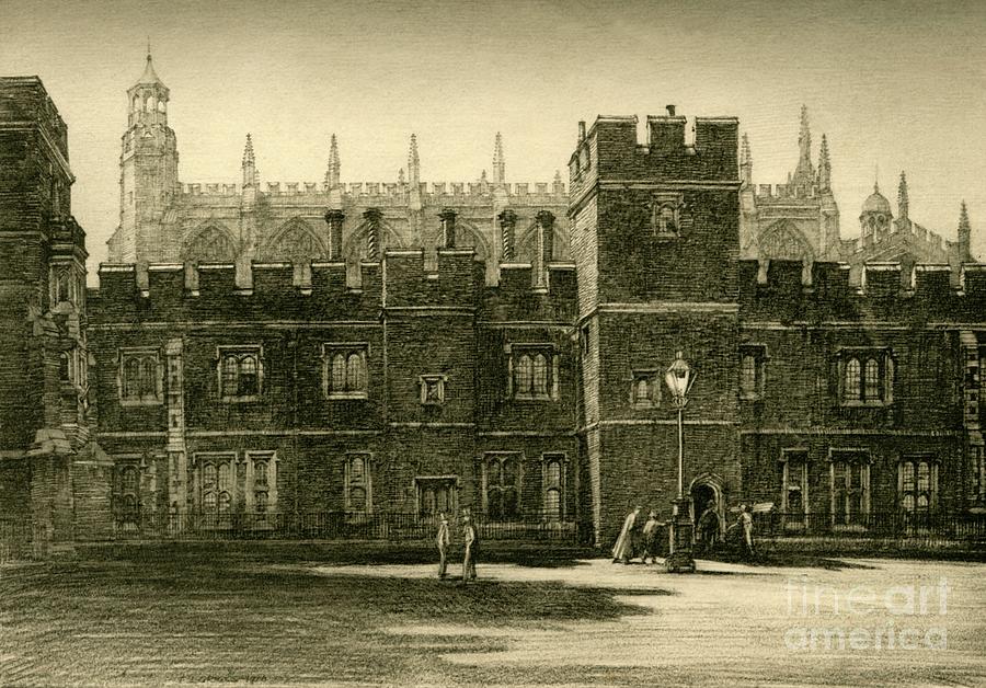 The Lower School And Long Chamber Drawing by Print Collector