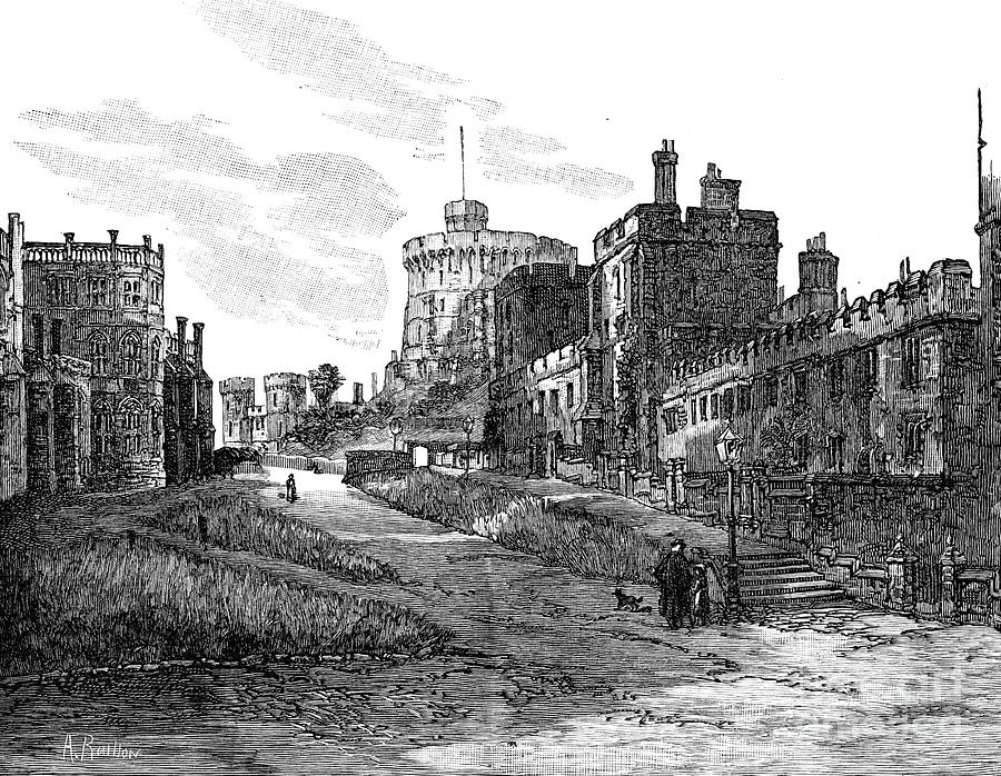 The Lower Ward, Windsor Castle Drawing by Print Collector