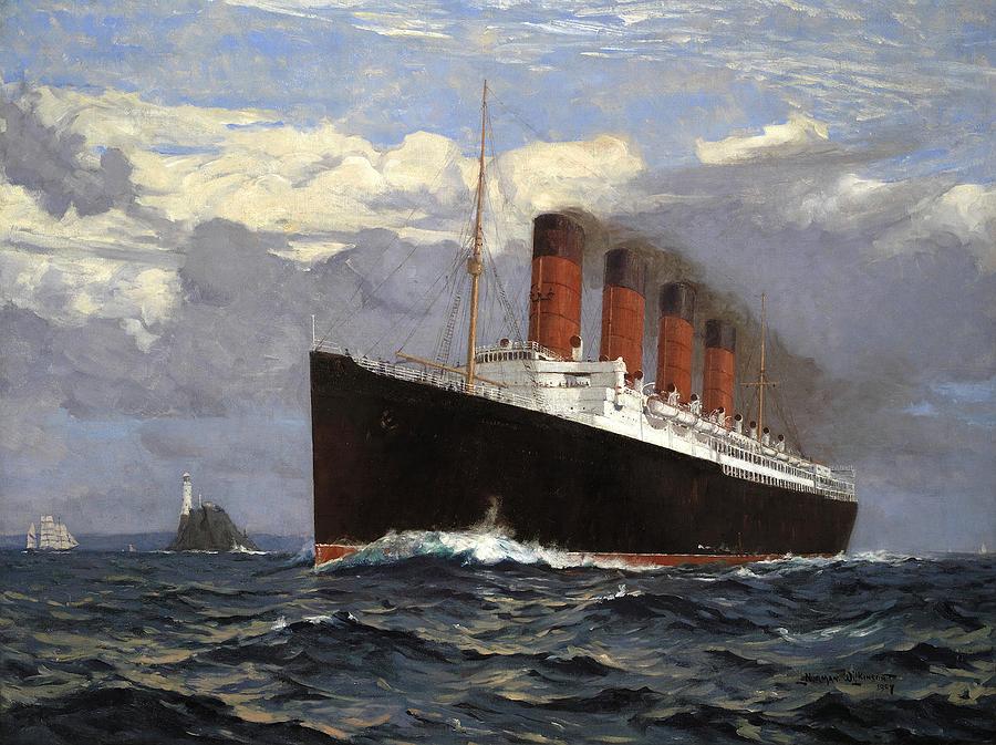 The Lusitania  Painting by Mountain Dreams