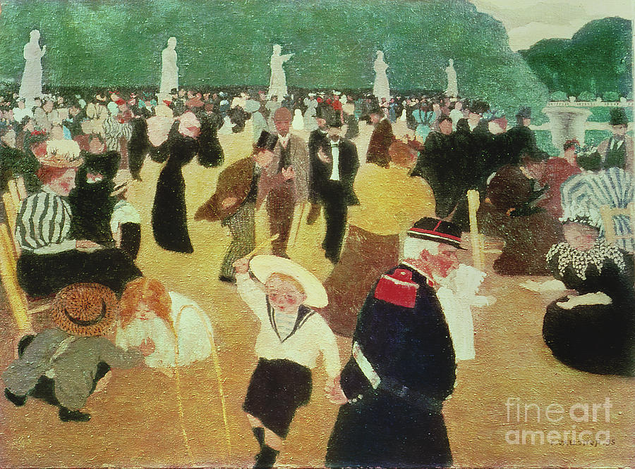 The Luxembourg Gardens, 1895 Painting by Felix Vallotton