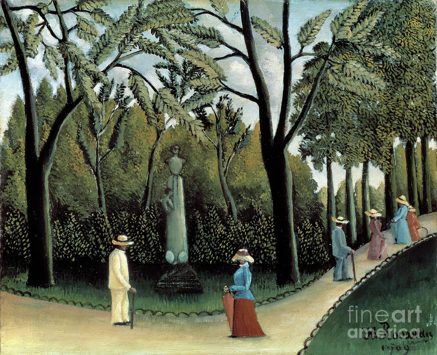 The Luxembourg Gardens, Monument Drawing by Heritage Images