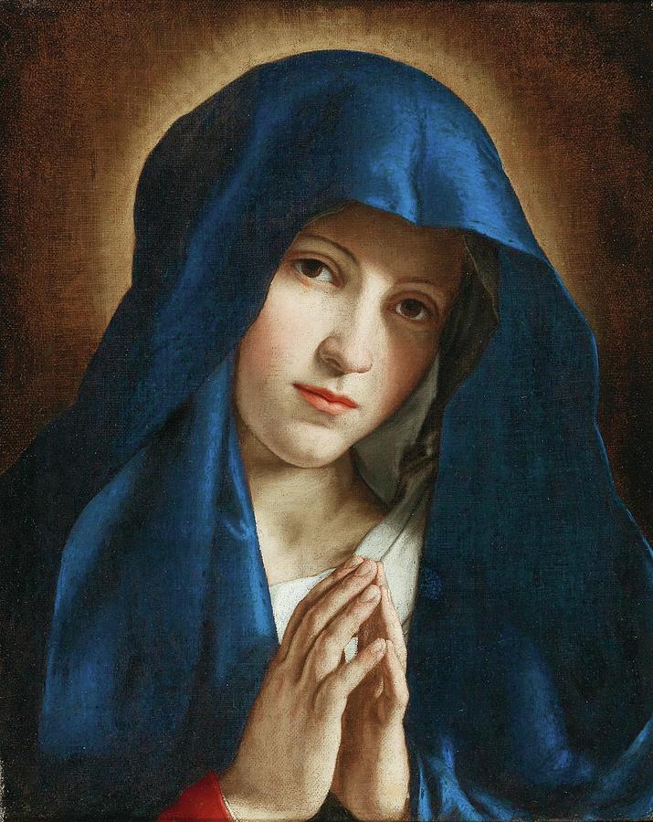 The Madonna At Prayer Painting by Workshop Of Giovanni Battista Salvi, Called Il Sassoferrato The Madonna At Prayer Painting by Workshop Of Giovanni Battista Salvi, Called Il Sassoferrato