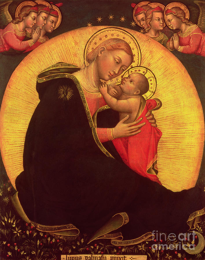 The Madonna Of Humility, 1390-1400 Painting by Lippo Di Dalmasio