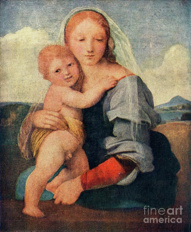 The Madonna Of The Tower Drawing by Print Collector