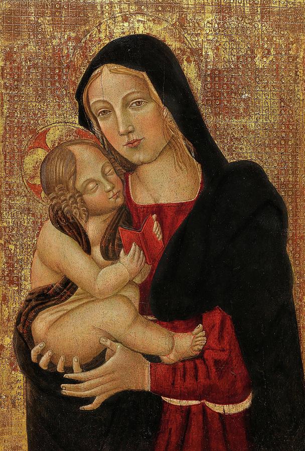 The Madonna Teaching The Child To Read Painting by Follower Of Filippo ...